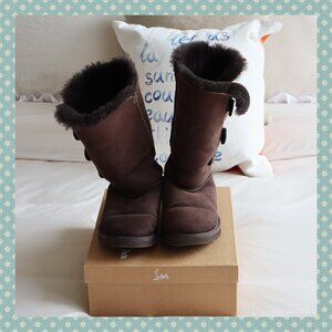 UGG Bailey Button Tall Boots in Brown